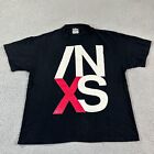 Vintage 90s INXS T-Shirt Size XL Rock Metal Alternative Brockum Band X Tour 1991