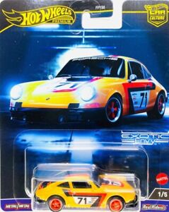 Hot Wheels NEW 2024 PREMIUM Car Culture Exotic Envy  '71 Porsche 911 Yellow #1/5