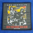 Led Zeppelin 2004 Official Woven Embroidery Patch How The West Was Won