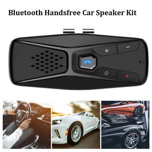 Wireless Bluetooth Car Kit Hands Free Speakerphone Speaker Phone Sun Visor Clip