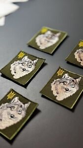 Ukrainian Army Wolf Ukraine Morale Patch ARMY MILITARY Tactical Badge