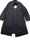 DSCP Quarterdeck Collection Trench Coat Mens Black Lined US Military Size 44L