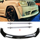 Front Bumper Lip Spoiler Splitter + Strut Rods For Jeep Grand Cherokee SRT8/SRT (For: Jeep Grand Cherokee SRT8)