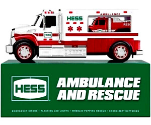 2020 Hess Ambulance and Rescue (Emergency Sirens, Flashing Led Lights) NEW