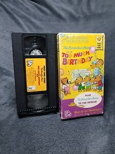 The Berenstain Bears and Too Much Birthday + To The Rescue (VHS)