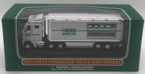 2013 HESS Miniature Toy Truck & Racers New Old Stock Mint in Box