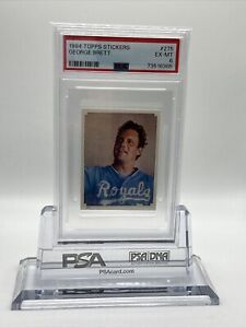1984 Topps Stickers Baseball George Brett #275 PSA 6 73516385