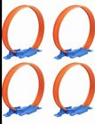LOT OF 4 Hot Wheels Loop Builder Race Track Expansion Pieces Connecters BEST