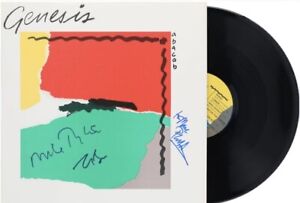 GENESIS BAND SIGNED 'ABACAB' ALBUM VINYL RECORD BECKETT LOA PHIL COLLINS TONY x3
