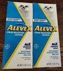 New Listing2 BOXES AleveX Pain Relieving Lotion MAX STRENGTH MENTHOL Roll-On Exp 6/24 New