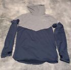 Mens Nike Therma fit hoodie Size Small Grey/Blue