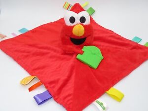 Bright Starts Elmo Security Blanket Baby Teether Tags Taggies Sesame Street Red