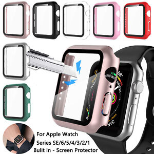 For Apple Watch 2/3/4/5/6/SE Screen Protector Case iWatch 38/40/42/44mm Cover