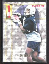1996 Fleer Ray Lewis #165 RC Rookie Card Baltimore Ravens