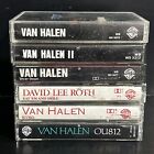 Van Halen 1, II, Diver Down. Ou812, 5150 & Eat Em & Smile Cassette Tape Lot 6
