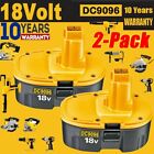 2 PACK 18V For Dewalt 18 VOLT DC9096 DC9098 Ni-MH Battery DC9099 NEW Replacement