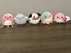 Mini Squishmallow Squishville Lot of 5 Mixed Lot Soft Plush Excellent 2 inch