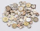 Lot of 50 Rolex Omega LeCoultre Etc Mechanical & Quartz Untested Watch Movements