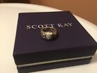 SCOTT KAY WOMENS LADIES DIAMOND .925 STERLING SILVER RING SIZE 7 WEIGHS 12 GRAMS
