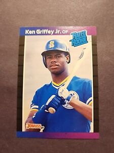 1989 Donruss - Rated Rookie *Denotes*  Next to PERFORMANCE #33 Ken Griffey Jr...