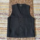 CC Filson Wool Vest Button Down Charcoal Black Men’s Size Medium M