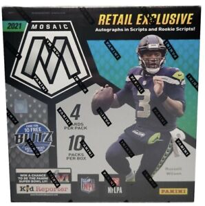 2021 Panini Mosaic Football NFL Mega Box Walmart - New Sealed