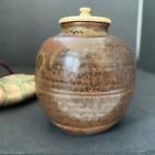 Tea Caddy Ceremony Tanba Chaire Pottery Container Japanese Traditional D-75