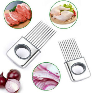 1 PC Stainless Steel Onion Holder Vegetable Tools Kitchen Gadget Free Shipping