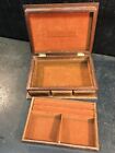 Vintage Mens Wood Trinket box stash ring wood Jewelry Box Mid Century