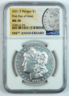 New Listing2021-S Morgan Silver Dollar - NGC MS 70 - 100th Anniversary - FDI