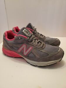 New Balance Women's Made in USA 990V4 W990GP4 Running Shoes US 12 Gray Pink