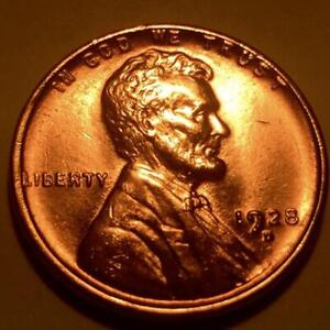 1928 D Lincoln Cent * Penny * Choice / Gem BU Red * #1