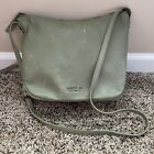 Great American Leather Works Soft Buttery Leather Green Boho Crossbody Hobo Bag