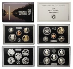 2020 S US Mint Silver Proof Set with OGP & COA