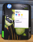 Genuine HP 962XL Cyan, Magenta, & Yellow High Yield InkJet Cartridges [314]
