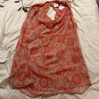 Cabi Top Blouse Vita Womens S Small Open Back Cut Out Pink Floral Drape