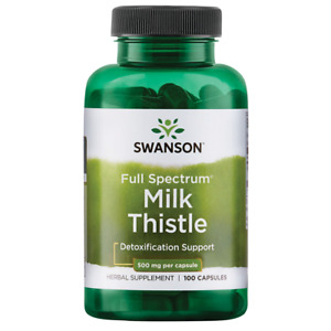 Swanson Milk Thistle Seed Capsules, 500 mg, 100 Count