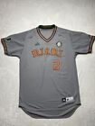 Miami Hurricanes NCAA Authentic On-Field Team Issued Baseball Gray Jersey 46