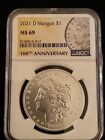 2021-D Morgan Silver Dollar NGC MS69 100th Anniversary