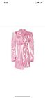 Rotate Birger Christensen White & Pink 🩷 Zebra Blazer Dress 2