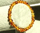 NATURAL AMBER BRACELET BALTIC HONEY YELLOW HONEY COLOUR OVAL CLASS FROM EUROPE