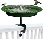 Garbuildman Deck Mounted Bird Bath Bowl Spa Birdfeeder & Adjustable Unheated for