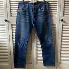 APC Petit Standard Droit Etroit Selvedge Denim Blue Jeans Pants Faded Size 32x30