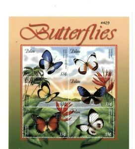 Palau - 2001 - Butterflies - Sheet of Six - MNH