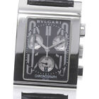 BVLGARI Rettangolo RTC49S Chronograph Date black Dial Quartz Men's Watch_790713