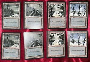 🪄 8 Card Lot Of Magic: The Gathering Black Cards (Swamp)! Mint!