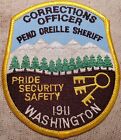 WA Pend Oreille County Washington Corrections Sheriff Shoulder Patch