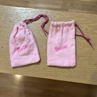 New ListingBarbie 1990's Accessories Pink Drawstring Bags Pouches Lot Of 2
