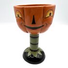 Johanna Parker Vintage Style Halloween Pumpkin Goblet, Wine Glass Or Candy Dish