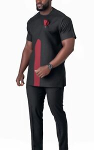 senator shirt and pants|africans men clothing |kaftan men shirt and down, black
